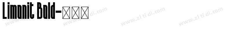 Limonit Bold字体转换